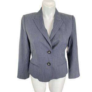 NWT 12P Kate Hill Midnight Gray Career Jacket Business MSRP $174